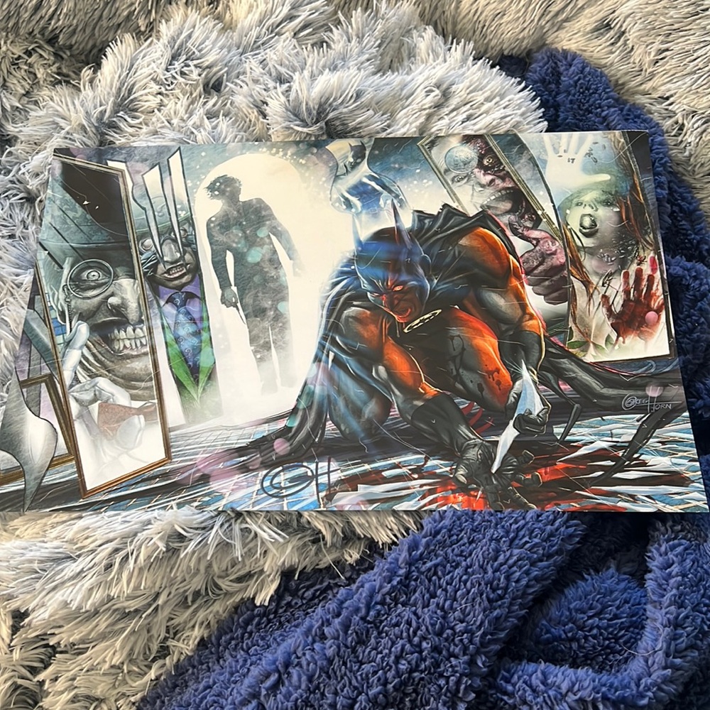 DC comic print Batman